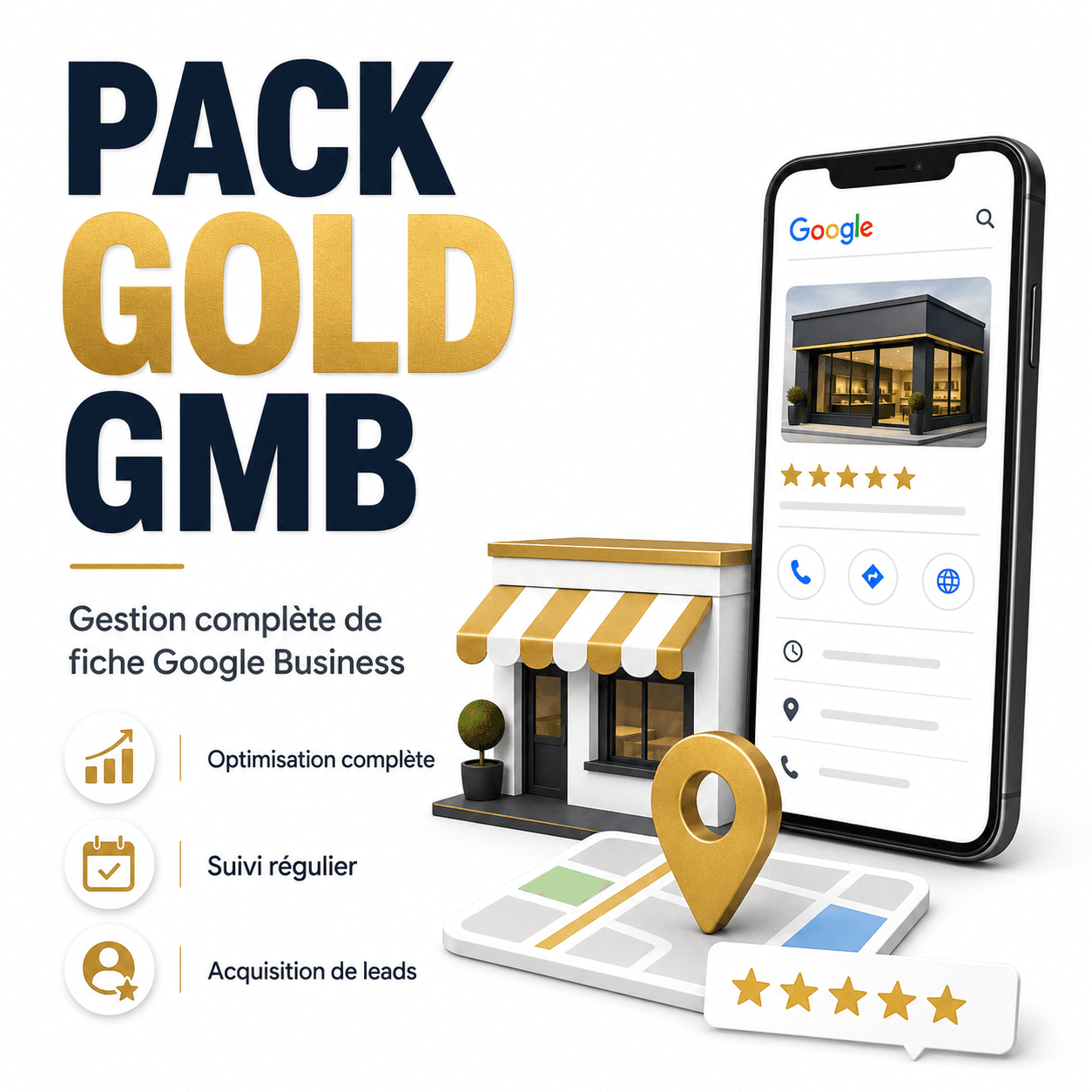 Visuel du Pack GOLD Google Business