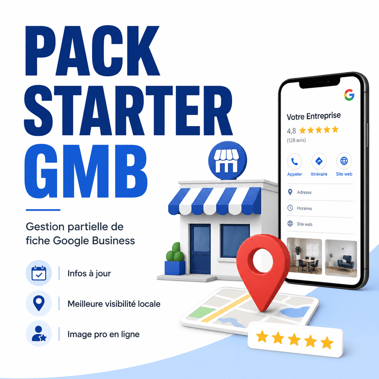 Visuel du Pack START Google Business